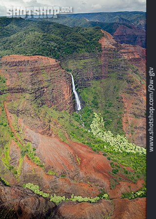 
                Hawaii, Kauai, Waimea Canyon, Waipoo Falls                   