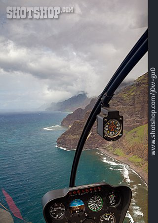 
                Cockpit, Hawaii, Na Pali, Kauai                   