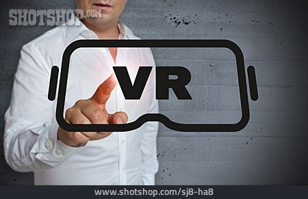 
                Virtuelle Realität, Cyberspace, Virtuell, Videobrille                   