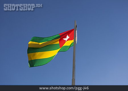 
                Nationalflagge, Togo                   