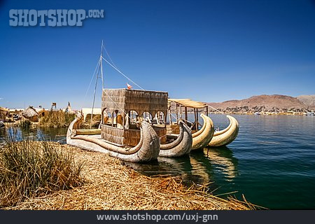 
                Bootstour, Traditionell, Puno, Titicacasee                   