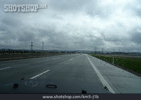 
                Autobahn, Fahren, Regen, Witterung, Aquaplaning                   