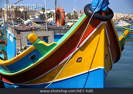 
                Fischerboot, Malta, Marsaxlokk                   