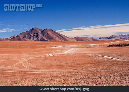 
                Wüste, Landstraße, Andenhochland, Altiplano                   