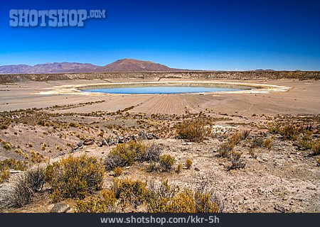 
                Krater, Kratersee, Bolivien, Kraterlandschaft                   