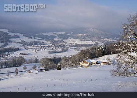 
                Dorf, Winter, Berchtesgadener Land                   