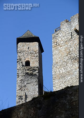 
                Burgturm, Felsenburg, Burg Hohlenfels                   