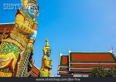 
                Bangkok, Großer Palast, Tempelwächter                   