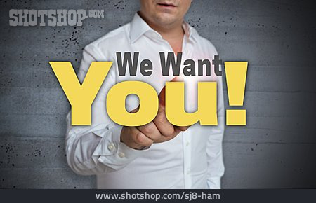 
                Ausbildungsplatz, Jobangebot, We Want You                   