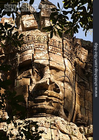 
                Tempelanlage, Kambodscha, Angkor Thom, Gesichtertürme                   