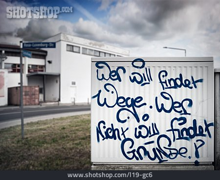 
                Graffiti, Botschaft                   