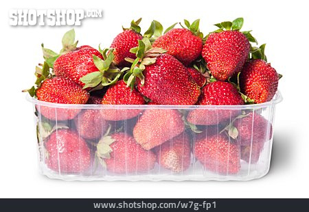 
                Plastik, Verpackung, Erdbeeren                   