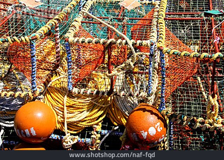 
                Fischerei, Fangnetz, Krabbenkorb                   