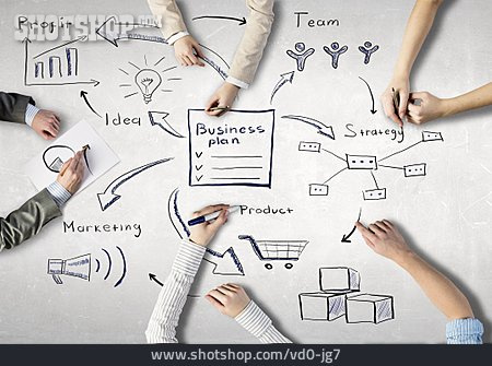 
                Business, Teamarbeit, Plan, Strategie, Businessplan                   