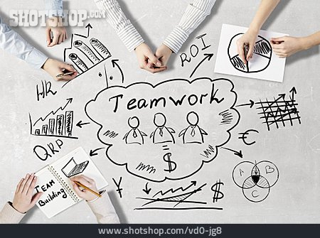 
                Teamarbeit, Zusammenarbeit, Teamwork                   