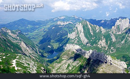 
                Gebirge, Appenzeller Alpen, Seealpsee                   