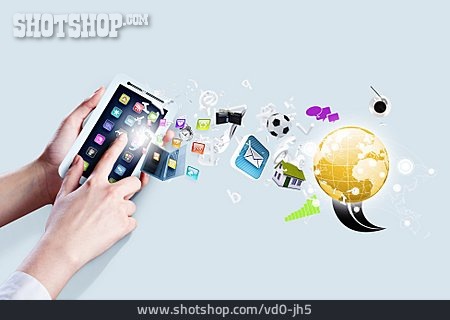 
                Mobiltelefon, Multimedia, App                   