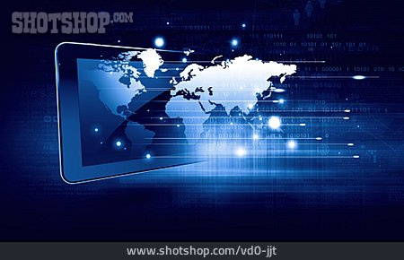 
                Online, Weltweit, Datentransfer                   