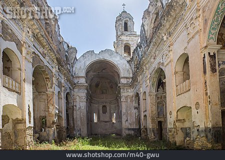 
                Kirche, Ruine, Bussana Vecchia                   
