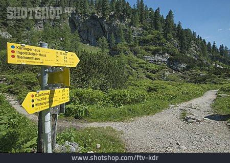 
                Wegweiser, Nationalpark Berchtesgaden                   