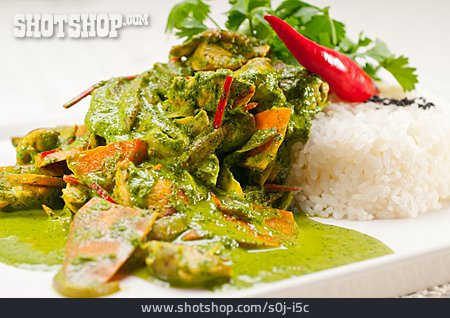 
                Curry, Mittagessen, Thailändisch                   