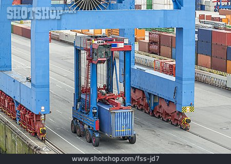 
                Container, Containerterminal, Containerbrücke                   