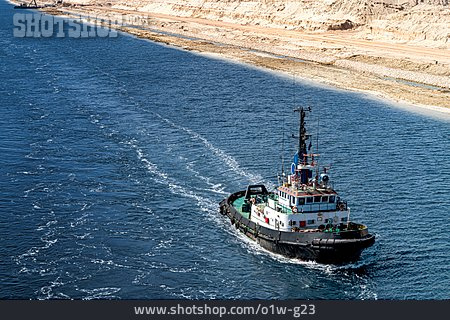 
                Schlepper, Lotsenboot, Sueskanal                   