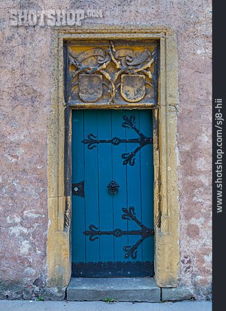 
                Tür, Mittelalterlich, Eisenbeschlag                   