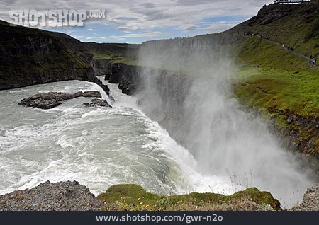 
                Wasserfall, Island, Gullfoss                   