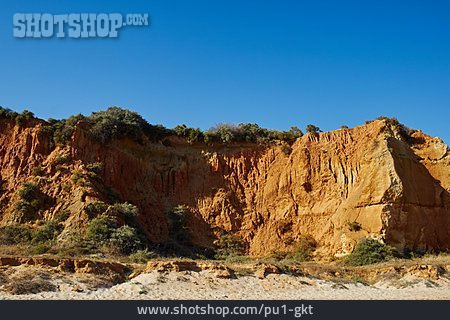 
                Steilküste, Sandsteinfelsen, Algarve, Praia Da Rocha                   