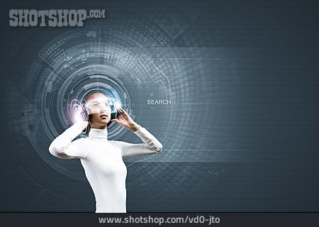
                Virtuelle Realität, Download, Musik Hören, Hi-tech                   