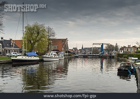 
                Friesland, Zugbrücke, Lemmer, Zijlroede                   