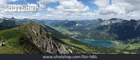 
                Alpen, Bergpanorama, Haldensee, Krinnenspitze, Aggenstein                   