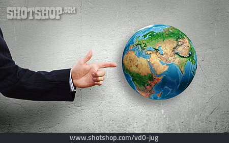
                Fingerzeig, Weltweit, Planet                   