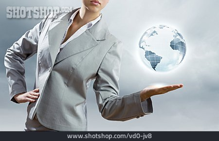
                Geschäftsfrau, Business, International, Management, Global Player                   
