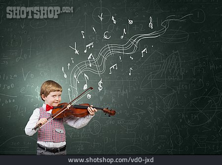 
                Junge, Geige, Talent, Genie, Begabung                   