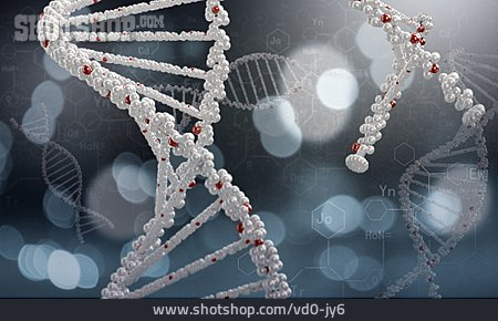 
                Genetic Research, Double Helix, Medical Illustrations                   