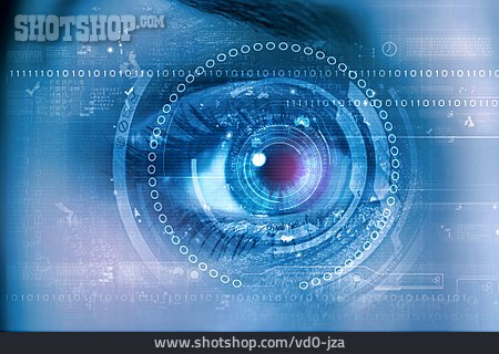 
                Auge, überwachung, Spionage, Identifizierung, Scanner, Künstliche Intelligenz                   