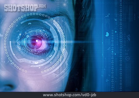 
                Auge, überwachung, Spionage, Identifizierung, Scanner, Künstliche Intelligenz                   