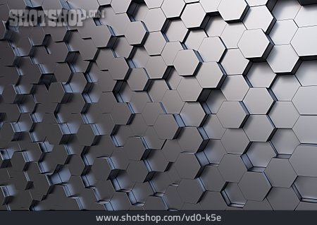 
                Oberfläche, Stahl, Geometrisch, Hexagon                   