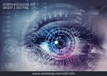 
                Digital, Vermessen, Iris, Cyberspace                   