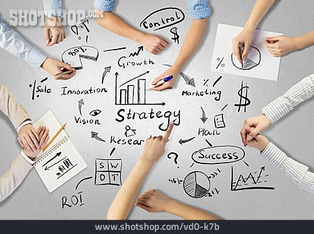 
                Strategie, Teamwork, Kreislauf, Marketing                   