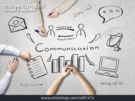 
                Kommunikation, Teamwork, Brainstorming, Soziale Medien                   