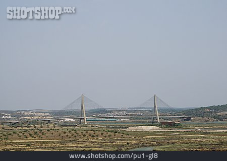 
                Grenze, Spanien, Portugal, Schrägseilbrücke                   