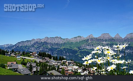 
                Bergkette, Churfirsten, Kanton St. Gallen                   
