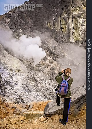 
                Fotografieren, Vulkan, Mount Sibayak                   