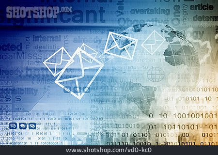 
                Weltweit, Email, Datenverkehr, Spam                   