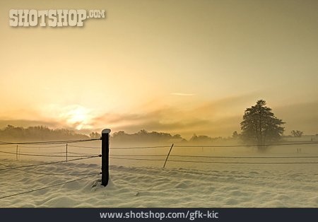 
                Landschaft, Morgensonne, Neuschnee                   
