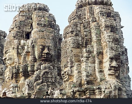 
                Tempelanlage, Angkor, Gesichtertürme                   