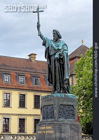 
                Skulptur, Bonifatius, Fulda                   